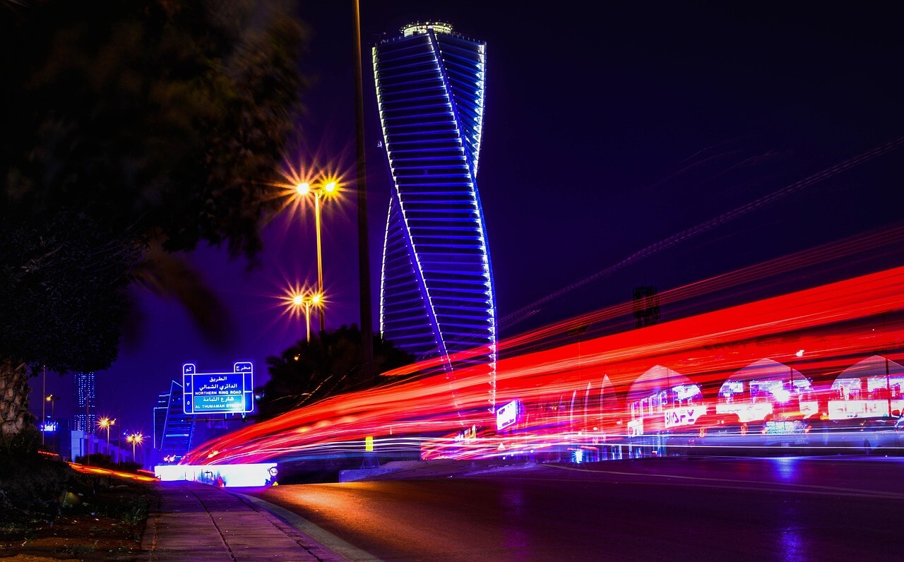 twisted tower, long exposure, saudi