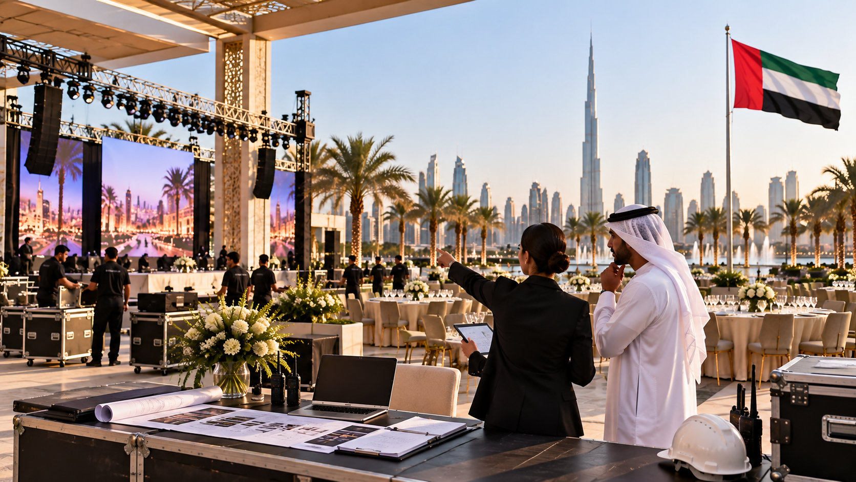 Corporate event planning team in Saudi Arabia