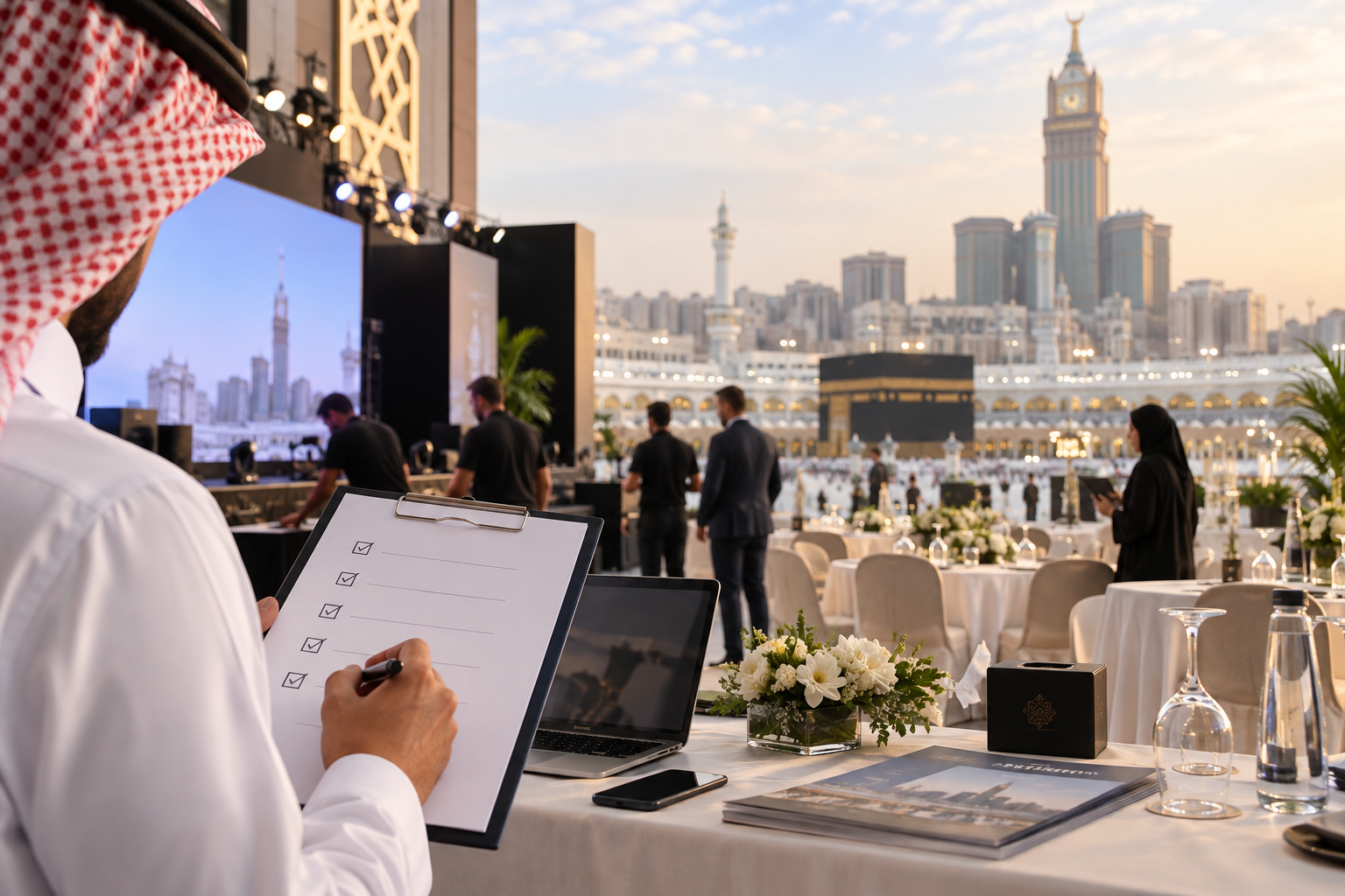 Corporate event planning checklist in Makkah