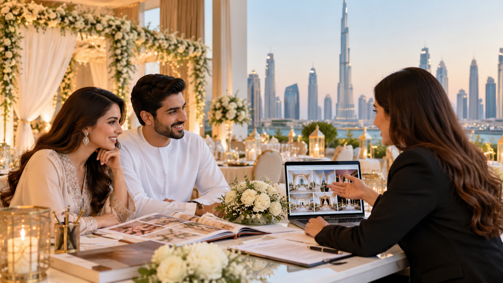 wedding planner in Dubai planning a wedding