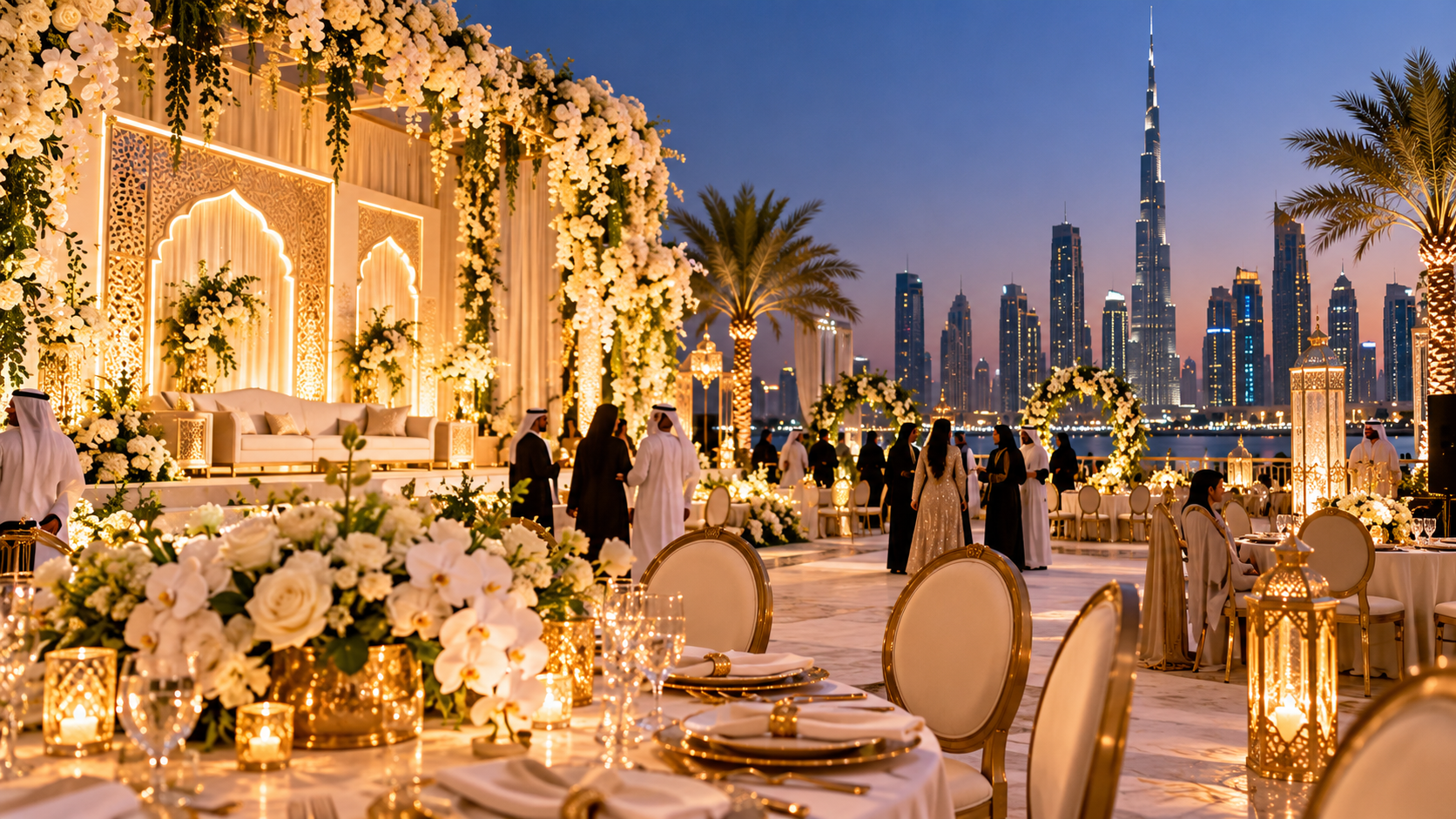Arabic wedding reception in Dubai
