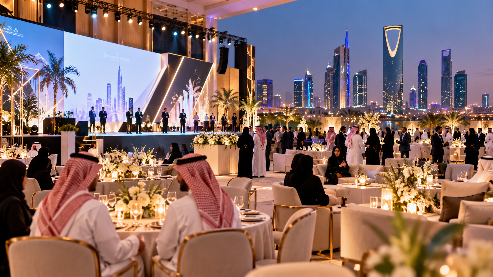 event management company in Saudi Arabia planning an event