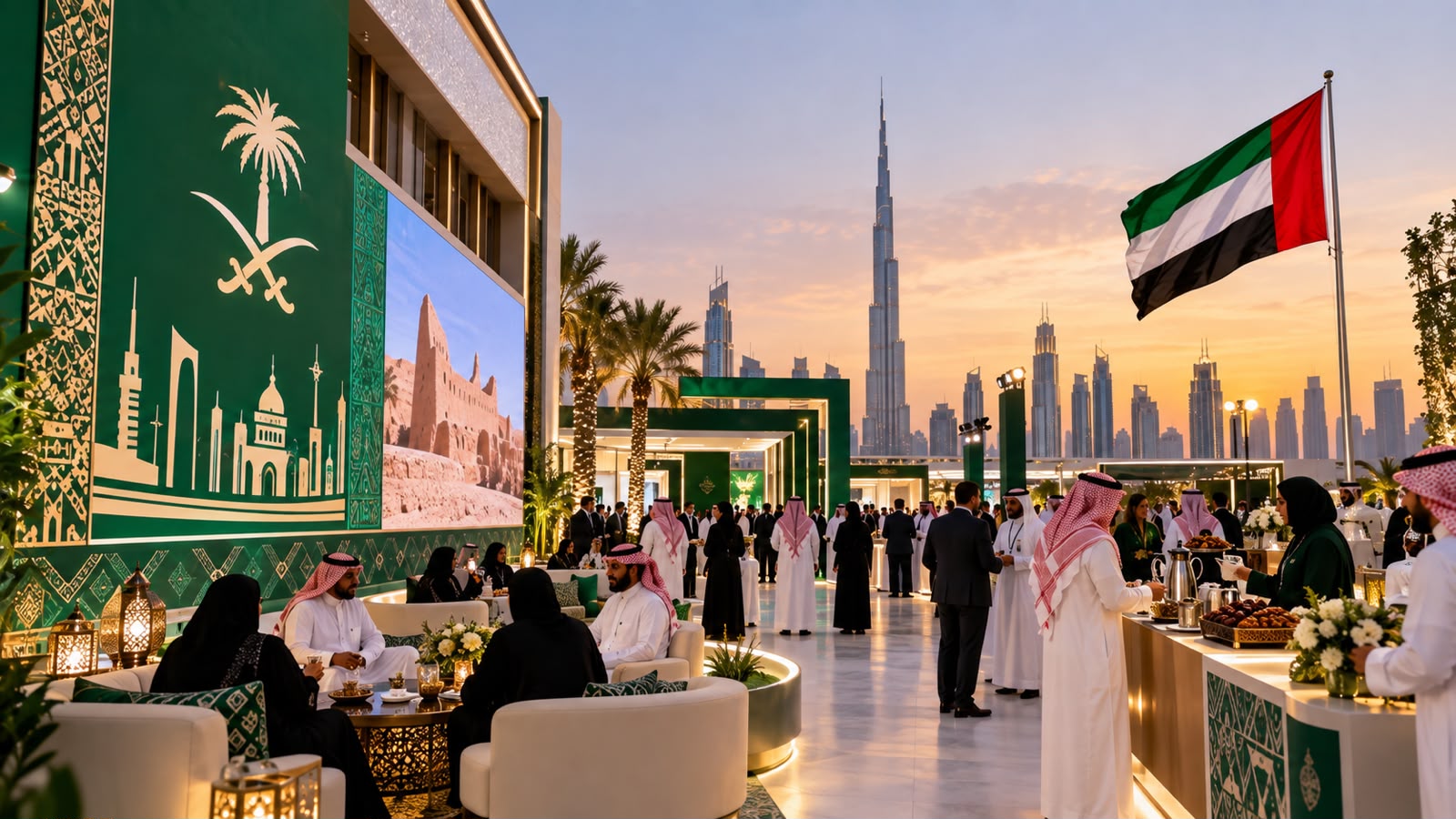 Saudi National Day office celebration