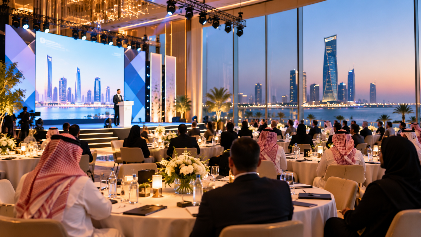 Event management company in Jeddah planning a corporate event