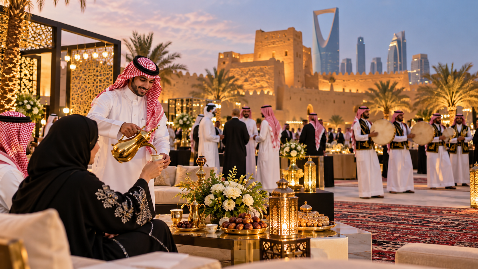Culture of Saudi Arabia for events and traditional guest hospitality