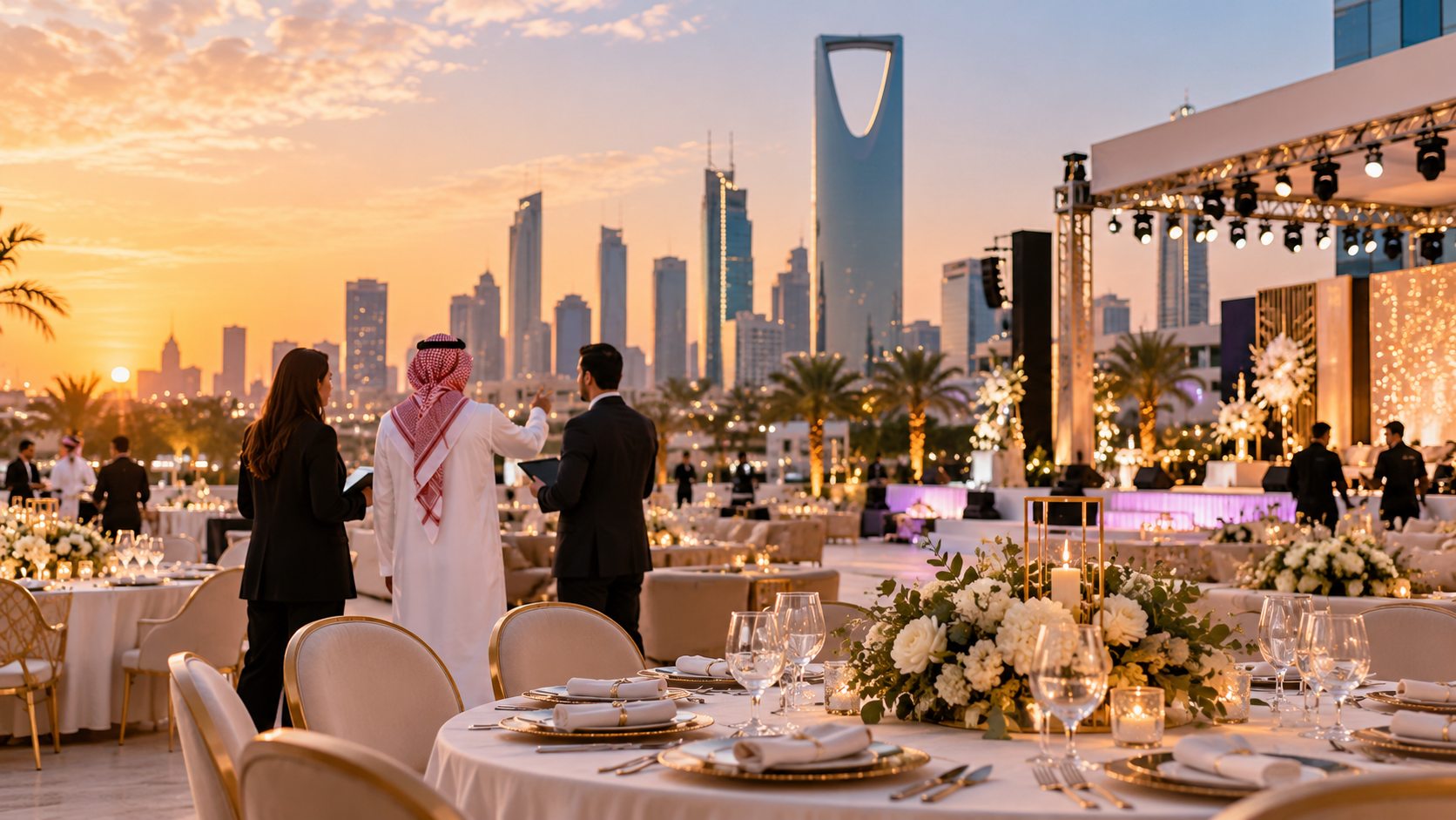 Event management company in Riyadh planning a corporate event