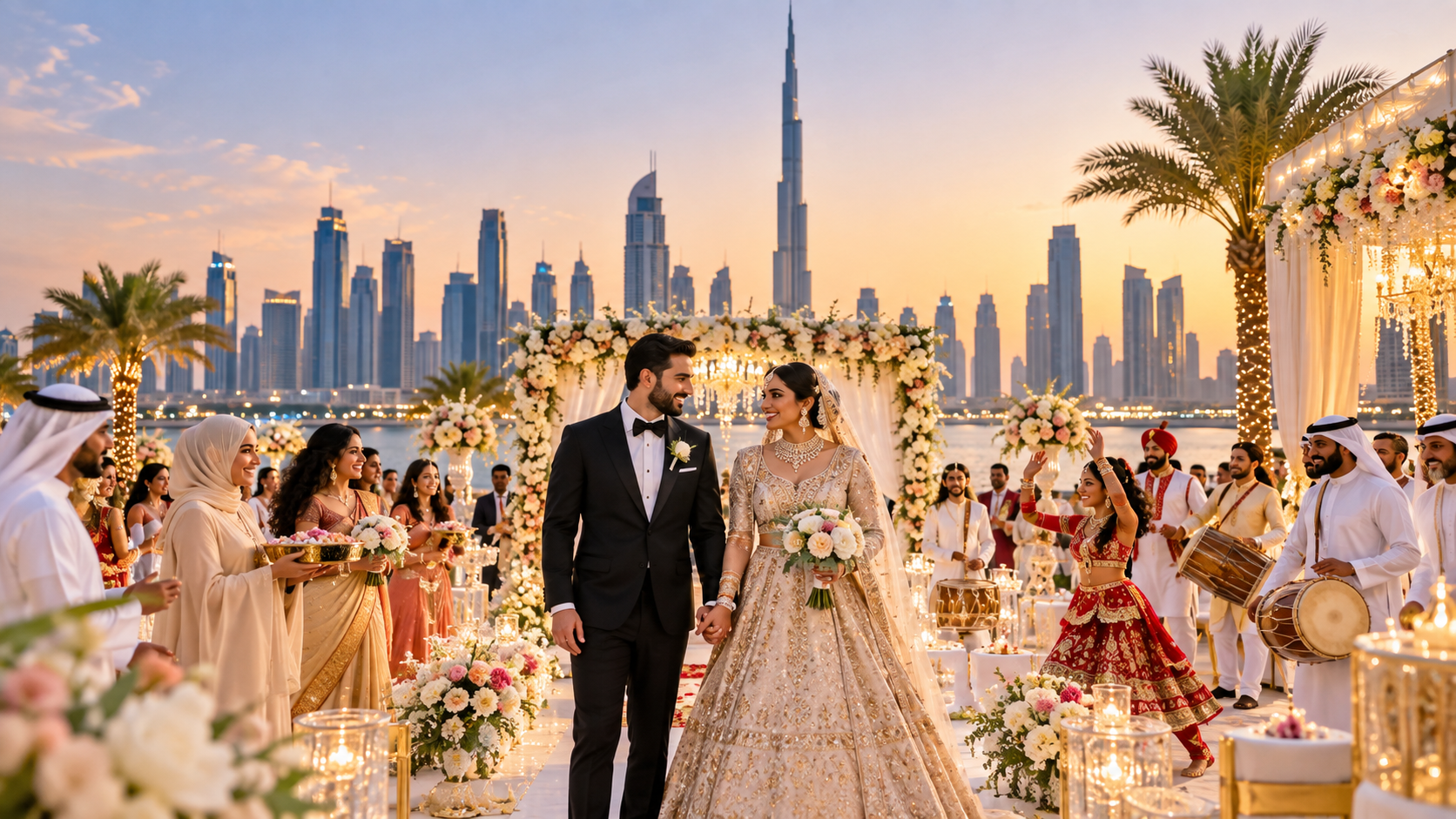 multicultural wedding décor in Dubai