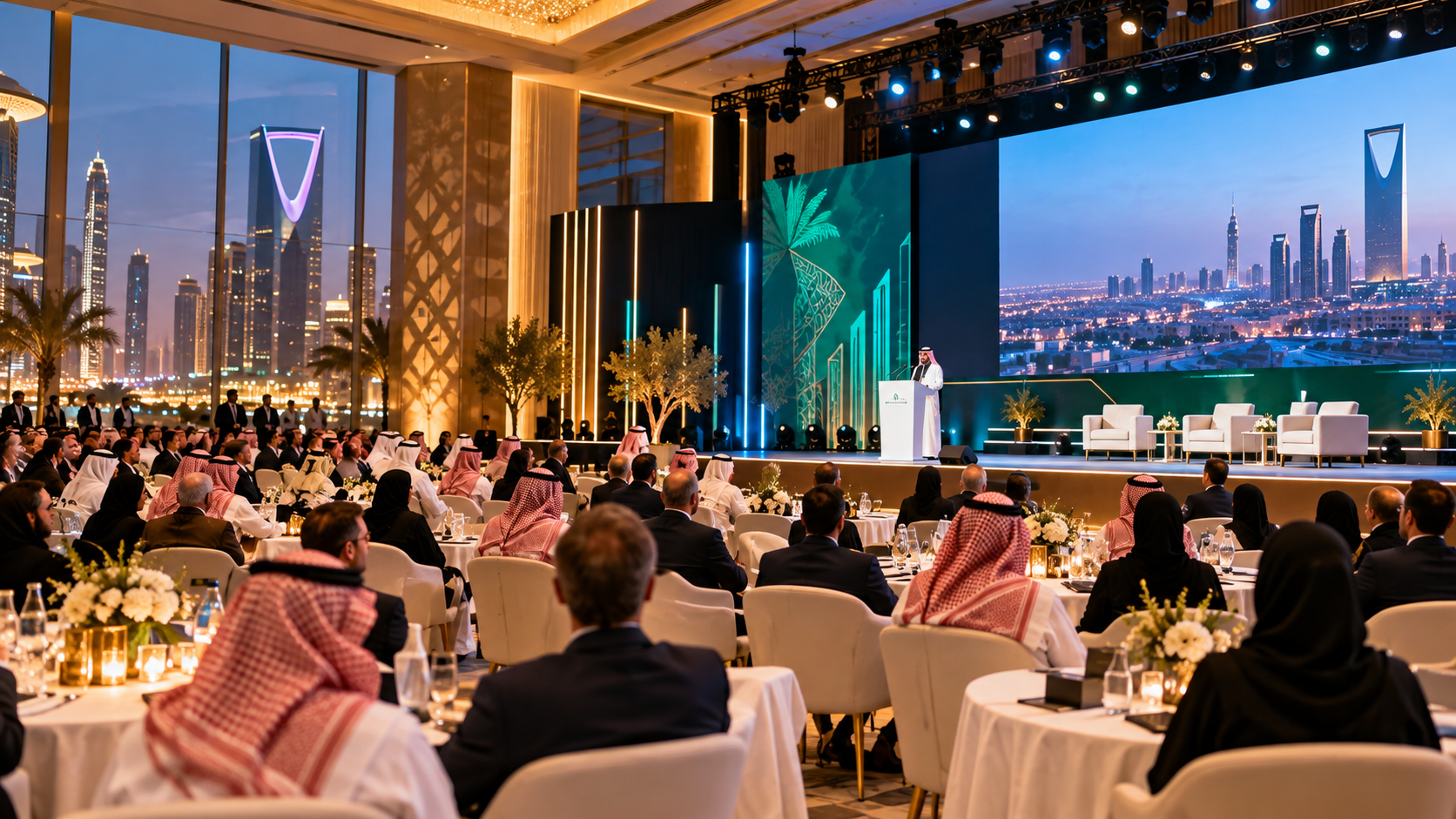corporate conference event in Saudi Arabia